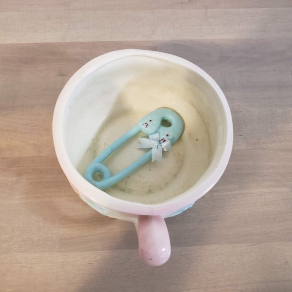 Mudco Pottery Vintage Planter Pink Yellow Blue Cup - Picture 6 of 7